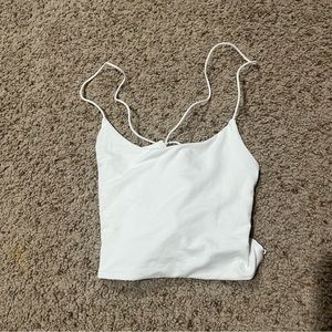 Shein white tank top, open back